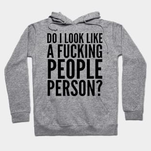 People Person WHITE Print Hoodie